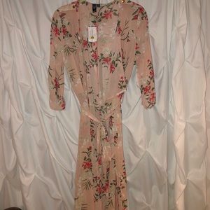 Blush sheer cardigan